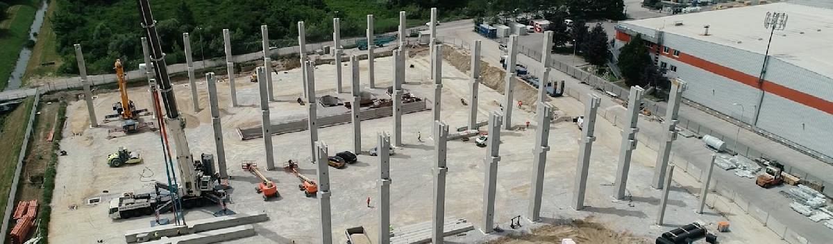 Stupovi betonske montažne hale Stupovi betonske montažne hale